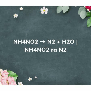 NH4NO2 ra N2 | NH4NO2 → N2 + H2O