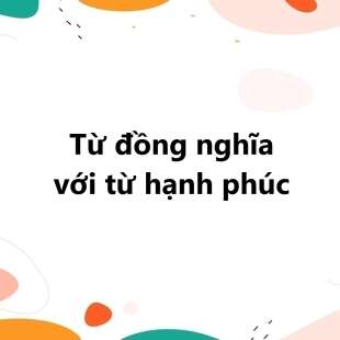 Từ đồng nghĩa với từ hạnh phúc là gì? Lý thuyết về từ đồng nghĩa