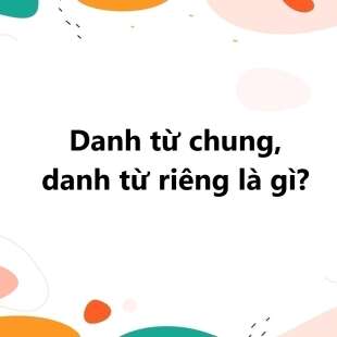 Danh từ chung, danh từ riêng là gì? Bài tập về danh từ chung, danh từ riêng