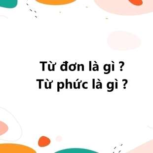 Từ đơn là gì? Từ phức là gì? Phân biệt từ đơn và từ phức