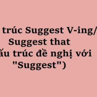 Cấu trúc Suggest V-ing/ Suggest that (Cấu trúc đề nghị với "Suggest")