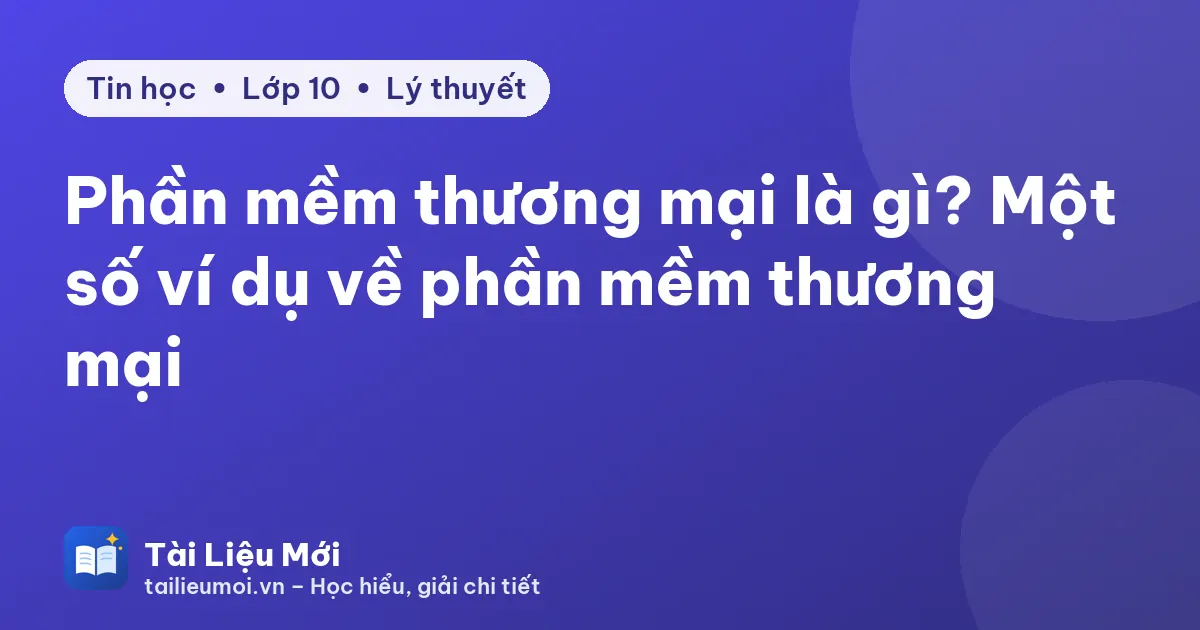 Phần mềm thương mại là gì? Một số ví dụ về phần mềm thương mại